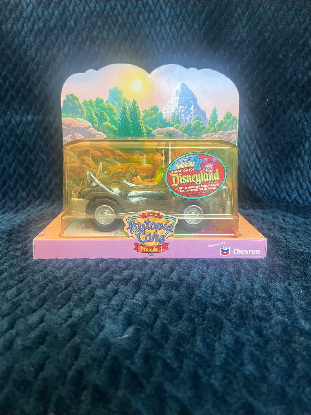 Disney Autopia Silver & Black Vintage Style Toy Car